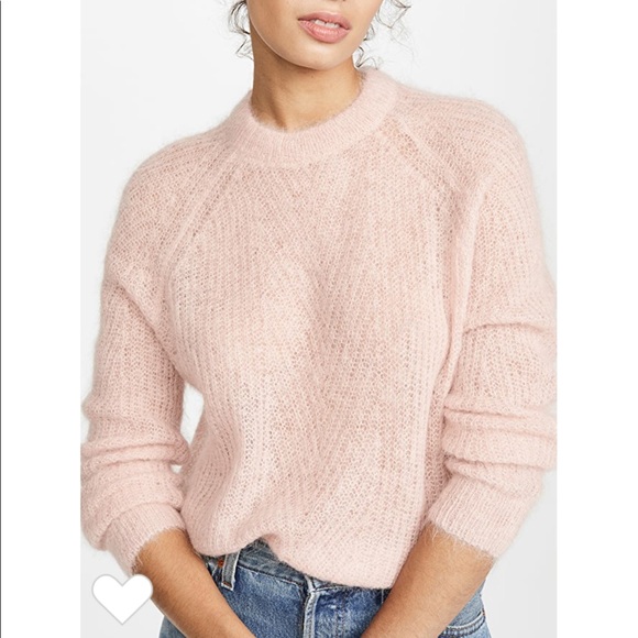 demylee Tops - Demylee Chelsea Mohair Sweater in Baby Pink